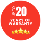 Upto 20 years of warranty
